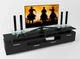 Тумба под телевизор в гостиную из ламинированной ДСП Comfy Home Cinema черный Zeus - изображение 3