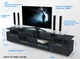 Тумба под телевизор в гостиную из ламинированной ДСП Comfy Home Cinema черный Zeus - изображение 4