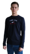 Чоловічий лонгслів Tommy Hilfiger TH-13530-1 Dark Blue 2XL - зображення 1