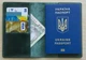 Кожаная Обложка для Паспорта, на Загранпаспорт Villini 015 Цветы Темно-Зеленый - изображение 2