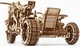 Механічний 3D пазл "Мотоцикл Scrambler з коляскою", 380 елементів UGEARS (4820184121133) - зображення 9