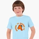 Дитяча футболка Амонг Ас Помаранчевий (Among Us Orange) (25186-2408) 146-152 см Бавовна Блакитний - зображення 1
