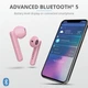 Наушники Trust Primo Touch True Wireless Mic Pink (23782_TRUST) - изображение 9