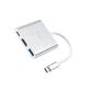 Перехідник HUB Hoco HB14 Type-C to USB3.0 + HDMI + PD Сталевий - зображення 4