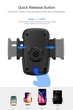 Автомобильный держатель с авто-фиксатором телефона Floveme RCD-778 Black - изображение 7