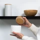 Емкость для хранения МВМ MY HOME 450 мл Белая (KP-18 S WHITE/WOOD) - изображение 3