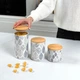 Емкость для хранения МВМ MY HOME 700 мл Белая (KP-15 M WHITE/WOOD) - изображение 3