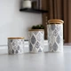 Емкость для хранения МВМ MY HOME 700 мл Белая (KP-15 M WHITE/WOOD) - изображение 6
