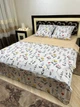 Постельное белье хлопковое Цветы Евро 200 x 220 Бязь Белое 50 х 70 - изображение 4