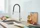 Змішувач для кухні одноважільний з гнучким виливом GROHE Viamo чорний латунь 30433000 - зображення 4