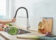 Змішувач для кухні одноважільний з гнучким виливом GROHE Viamo чорний латунь 30433000 - зображення 5