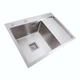 Мойка для кухни PLATINUM из нержавеющей стали Handmade L 780x430мм прямоугольная врезная глянцевая 1мм с сифоном PLS-A37437 - изображение 4
