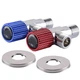 Комплект кранов угловых керамика Solomon Exclusive 1/2″X1/2″ 9889 Red/Blue (комплект 2шт.) 000025175 - изображение 3