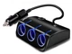 Тройник в прикуриватель с удлинителем 2USB 1506 Black 12/24V 120W/выключатель (2816) - изображение 2