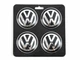 Колпачки на диски Volkswagen черные объемные 52x56мм заглушки на литые диски - изображение 1