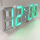 Настольные часы VST-1089 от USB + будильник Белые с зеленой LED подсветкой - изображение 1