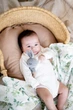 Пеленка муслинная бамбуковая Kiddie Зеленые листики 120х120 см - изображение 2