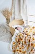 Пеленка муслиновая бамбуковая Kiddie Widdie Желтая ромашка 120х120 см - изображение 1