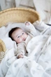Пеленка муслиновая хлопчатобумажная Kiddie Widdie Серые сердечки 110х110 см - изображение 3