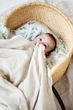Плед детский муслиновый Kiddie Widdie с бахромой Холодный беж 100х120 см - изображение 7