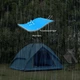 Палатка четырехместная самораскладивающаяся Naturehike NH21ZP008, полиэстер 210D, PU2000 мм 205x225x130 см голубой - изображение 7