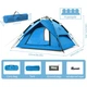 Палатка четырехместная самораскладивающаяся Naturehike NH21ZP008, полиэстер 210D, PU2000 мм 205x225x130 см голубой - изображение 6