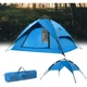 Палатка четырехместная самораскладивающаяся Naturehike NH21ZP008, полиэстер 210D, PU2000 мм 205x225x130 см голубой - изображение 2