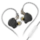 Гибридные вакуумные наушники KZ ZS10 Pro X с микрофоном Черный - изображение 1