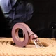 Відмінний жіночий шкіряний ремінь GRANDE PELLE Leather Belt 21448 Рожевий - зображення 6