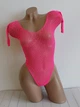 Сексуальний жіночий Боді зі стразами Sexy One Size яскраво-рожевий - зображення 5