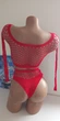 Сексуальний комплект білизни жіночий сіточка Sexy OneSize червоний (5-274) - изображение 6