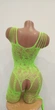 Сексуальний комбінезон боді-сітка бодістокінг Sexy OneSize салатовий (5-67) - зображення 5