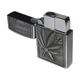 Газовая зажигалка Lighter металлическая "Каннабис" Silver - изображение 2