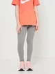 Детские спортивные леггинсы для девочки Nike G Nsw Favorites Gx Hw Legging CU8248-091 128-137 см (194494171503) - изображение 1