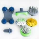Вибромассажер для тела Magic massager 7в1 Серо-фиолетовый, ручной массажер электрический вибрационный 30W (1009934-Other) - изображение 4