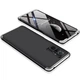 Чехол GKK 360 для Xiaomi Redmi Note 10 Pro бампер противоударный Black-Silver - изображение 2