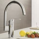 Змішувач для кухні Grohe Eurosmart New, 33,9х18,2 см, Хром (33202002) - зображення 2