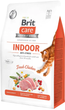 Беззерновой корм для кошек живущих в помещении с мясом курицы Brit Care Cat GF Indoor Anti-stress 2 кг - изображение 1