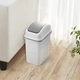 Ведро для мусора MVM BIN-12 6L серое с крышкой - изображение 3