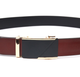 Двусторонний мужской кожаный ремень VINTAGE Leather Belt 21479 Коричневый - изображение 2