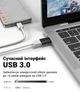OTG адаптер с USB 3.0 (Female) на Type-C (Male), переходник для смартфона/ноутбука Addap UA2C-02, 5 Гбит/с - изображение 4