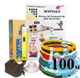 3D-ручка с разноцветным Эко Пластиком 100 м (20 цветов) c Трафаретами и Светящимся пластиком в темноте 3D Pen 2 Yellow - изображение 1