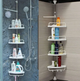 Угловая полка для ванной комнаты Multi Corner Shelf Стойка Стелаж - изображение 3
