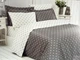 Комплект постельного белья Maison D'or Stars Grey сатин 220-200 см серый - изображение 1