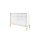 Комод NOVA Gold KSZ-104 (білий матовий/золотий) Mebli PIASKI PIASME00374WG - зображення 1