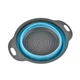 Друшляк силіконовий складаний Collapsible filter baskets 2 шт в комплекті (великий + маленький) Синій (HbP45323212) - зображення 2