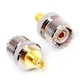 Переходник антенный&nbsp;SMA Female - UHF Female (SO-239, PL-259) для автомобильной радиостанции адаптер антенны - изображение 3