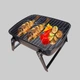 Складаний вугільний міні гриль-барбекю CAMP GRILL GRAY - зображення 5