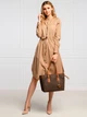 Сумка-шоппер женская Michael Kors VOYAGER MD MF TZ TOTE 30F8GV6T2B200 Темно-коричневая (800070270929) - изображение 8