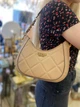 Сумка кросс-боди женская GUESS ABEY SMALL HOBO HWQB8558010-BEI Темно-бежевая (800070266626) - изображение 8